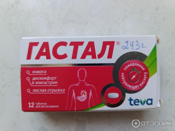 Отзыв о Таблетки для рассасывания TEVA "Гастал" | Желудок устал ...