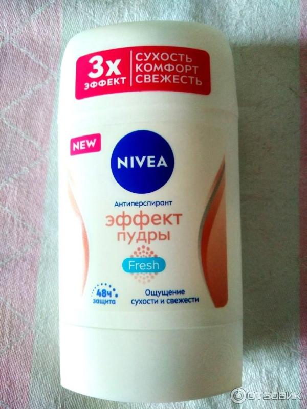 Твердый дезодорант-антиперспирант Nivea Эффект пудры fresh фото