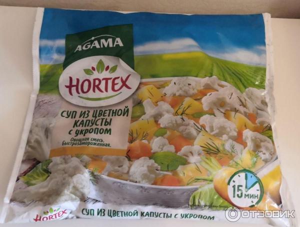 Суп из цветной капусты с укропом Hortex фото