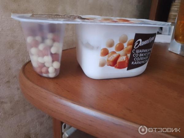 Отзыв о Йогурт Danone "Даниссимо с шариками со вкусом соленой карамели ...