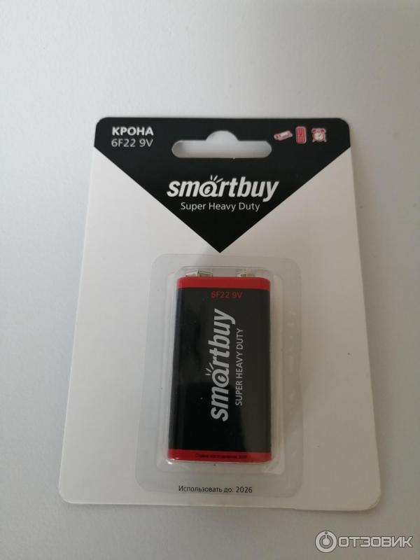 Батарейка SmartBuy 6F22 9V фото