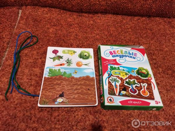 Отзыв о Развивающая игра Русский стиль "Веселые шнурочки" от 3 лет ...
