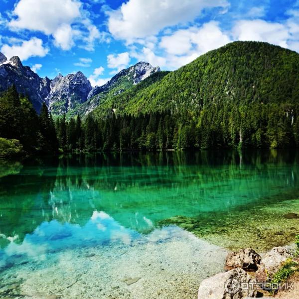 Озера Lago Inferiore di Fusine (Италия, Удине) фото