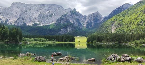 Озера Lago Inferiore di Fusine (Италия, Удине) фото