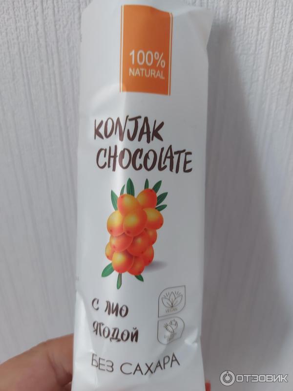 Отзыв о Шоколад без сахара Konjak Shirataki с облепихой | Кисленькая ...