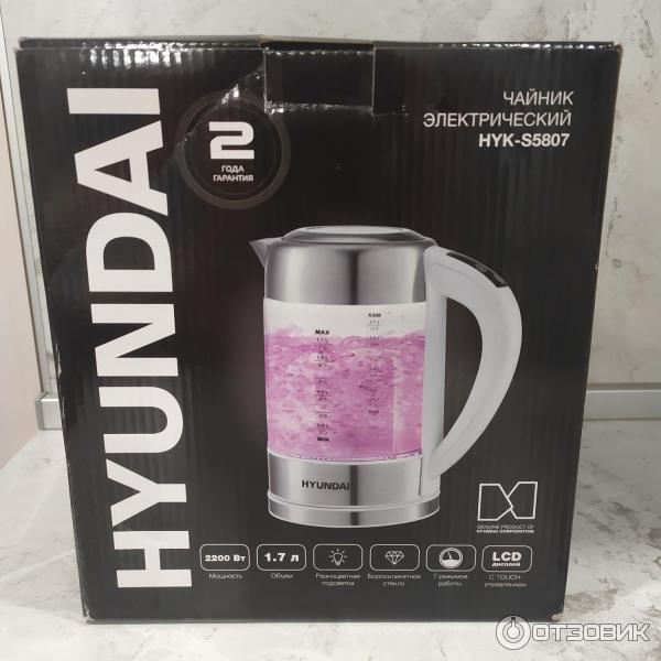 Отзыв о Чайник электрический Hyundai HYK-S5807 | Кухонный стиляга :)