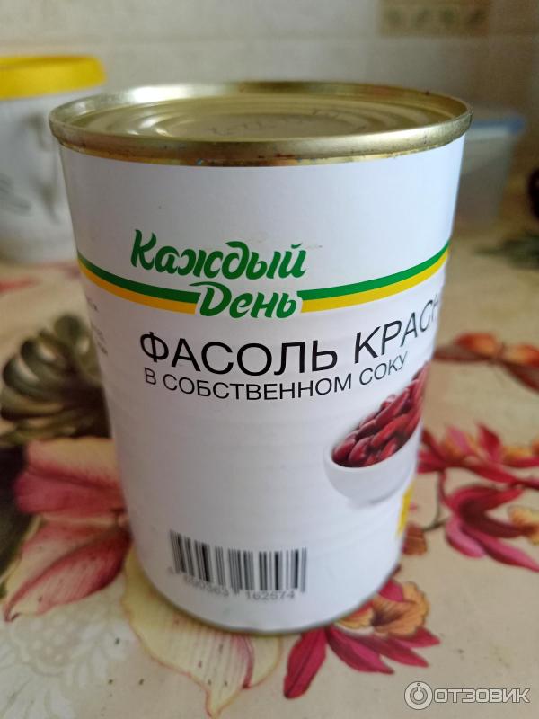 Отзыв о Консервированная фасоль в томатном соусе "Каждый день" | На ...