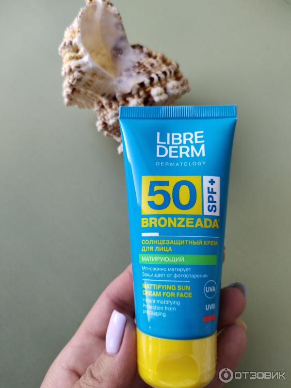 Отзыв о Матирующий солнцезащитный крем для лица "Librederm" SPF50 ...