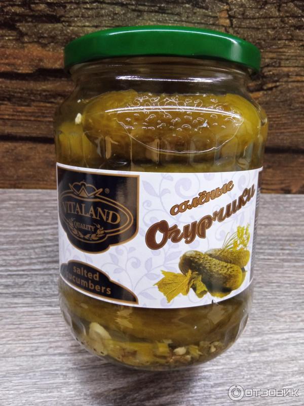 Отзыв о Огурцы соленые Vitaland | Зашли на Ура!