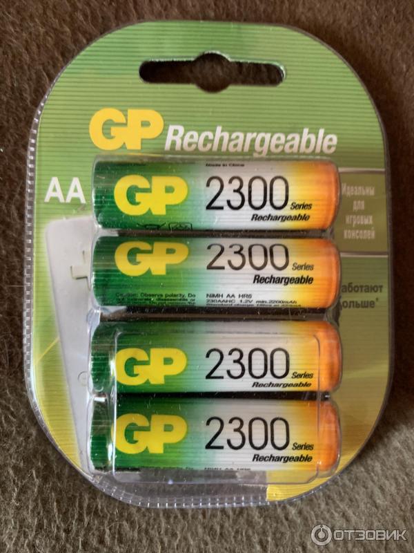 Аккумуляторные батарейки GP AA 2300 mAh