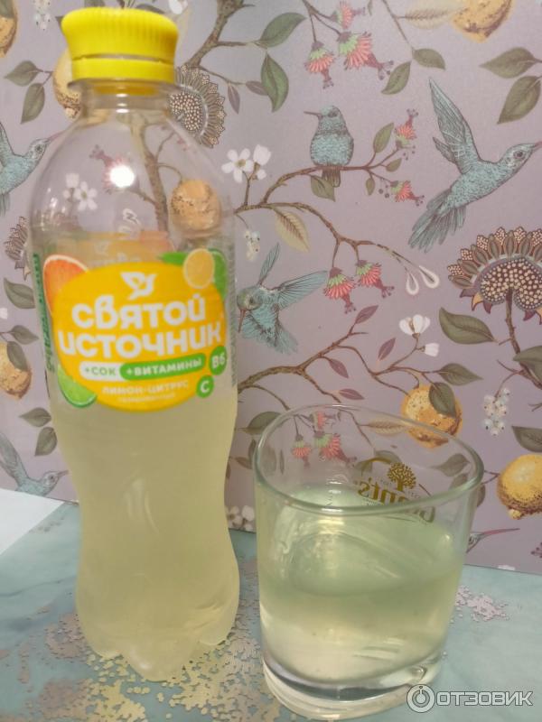 Отзыв о Напиток Святой Источник "Вода + Сок" лимон-цитрус | Освежающая ...