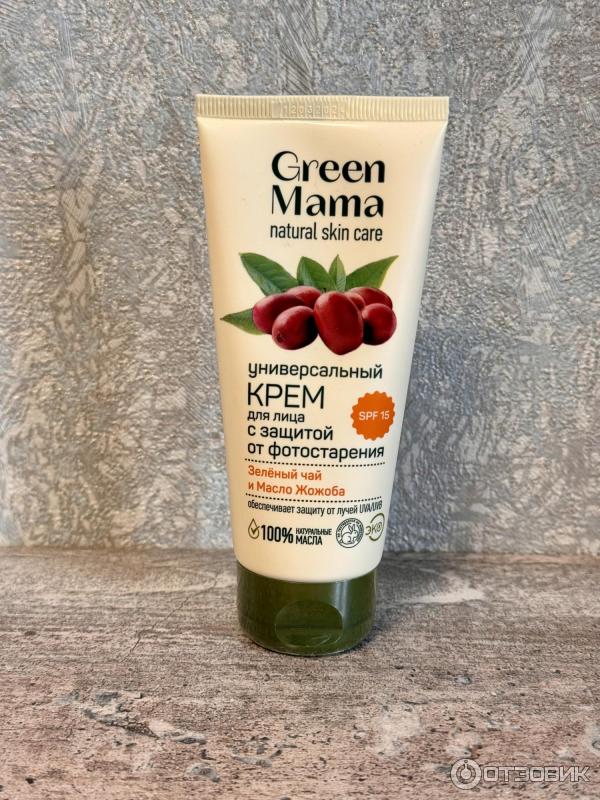 Отзыв о Крем для лица Green mama с защитой от фотостарения SPF 15 ...