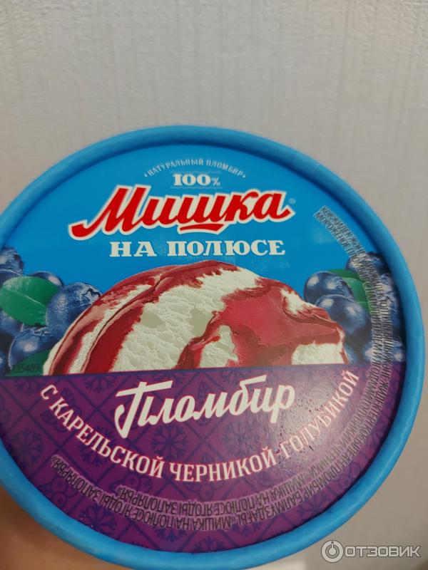 Отзыв о Мороженое "Мишка на полюсе" с карельской голубикой и черникой ...
