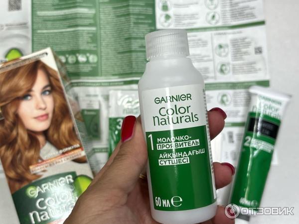Отзыв о Стойкая крем-краска Garner Naturals 7.34 Янтарь Лореаль ...