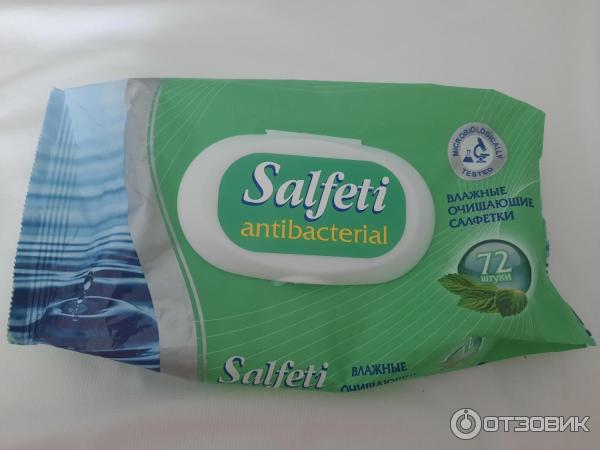 Отзыв о Влажные очищающие салфетки "Salfeti" Antibacterial | Отличные ...