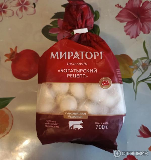 Отзыв о Пельмени Мираторг Богатырский рецепт | Крупные пельмени ...