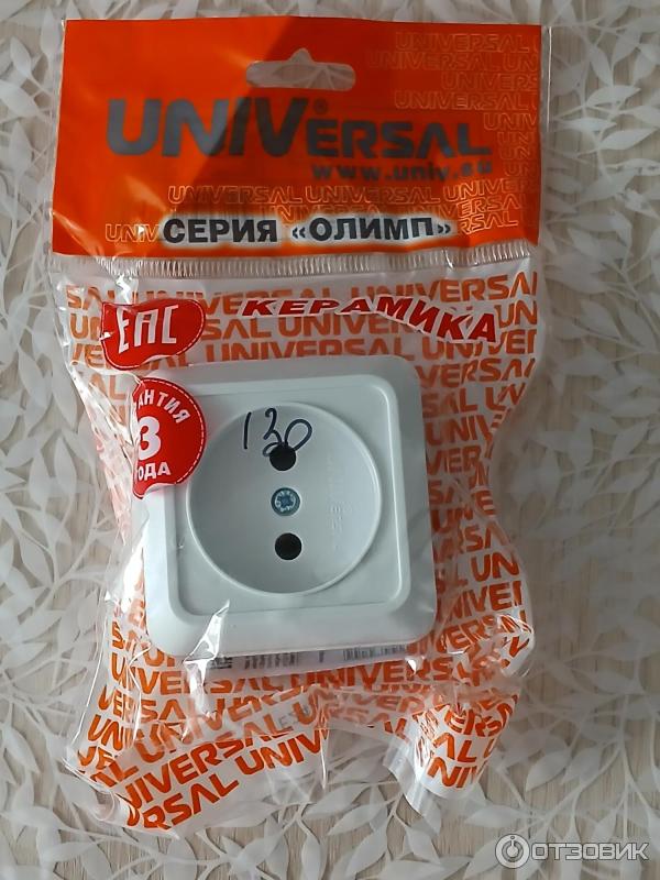 Отзыв о Розетка одноместная "UNIVersal" без заземления | Хорошая ...