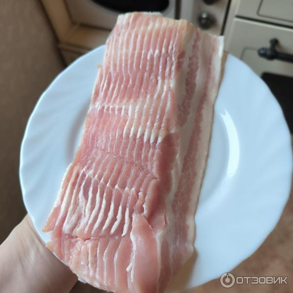 Отзыв о Бекон для жарки из свинины Ближние горки | Мужу вкусно!