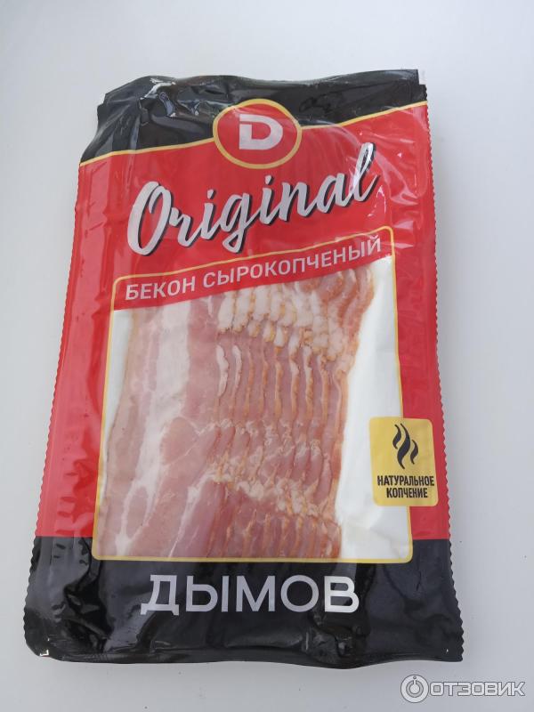 Отзыв о Сырокопченый бекон Дымов Original | Очень соленый...