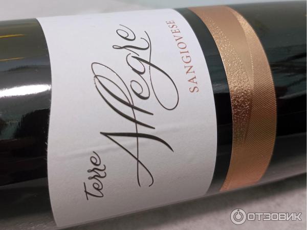 Отзыв о Вино красное полусладкое Terre Allegre Sangiovese Puglia | При ...