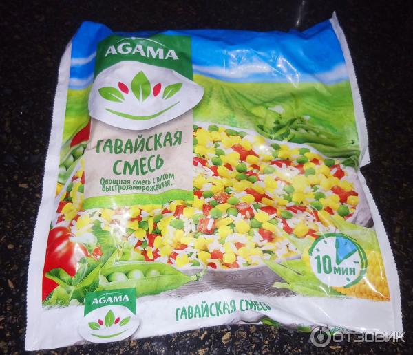 Отзыв о Овощная смесь с рисом быстрозамороженная Agama "Гавайская смесь ...
