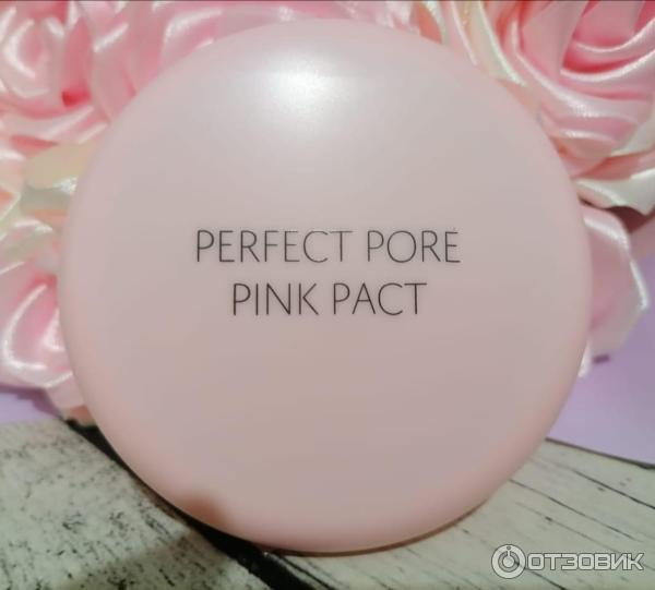 Пудра The Saem perfect pore pink pact фото