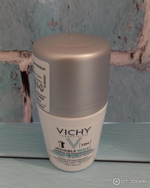 Отзыв о Дезодорант-антиперспирант Vichy Invisible против белых и желтых ...
