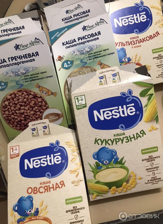 Детская безмолочная каша Nestle 5 злаков фото