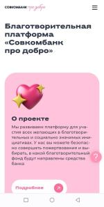 Благотворительный проект Совкомбанк "Про Добро" фото