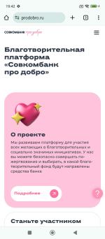 Благотворительный проект Совкомбанк "Про Добро" фото