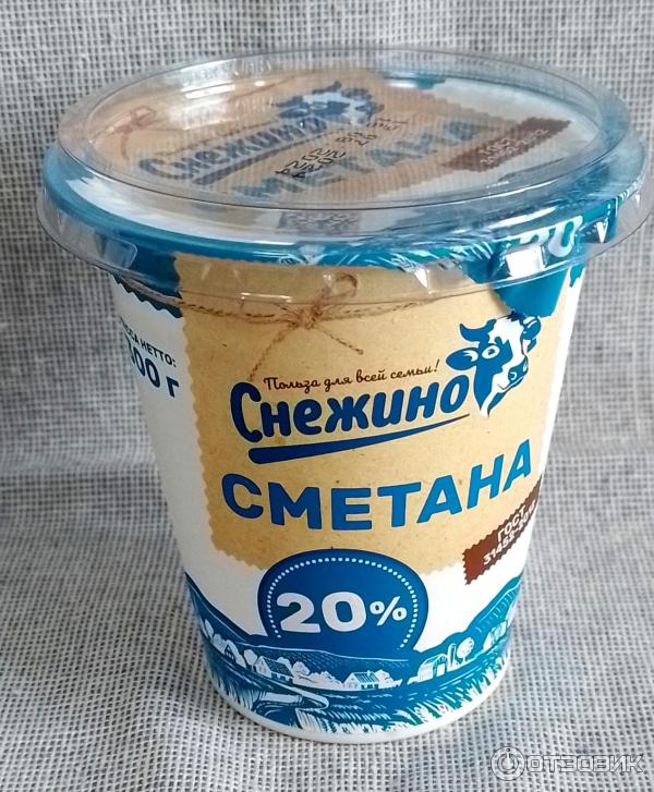Сметана Снежино фото
