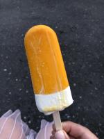 Пломбир ванильный в апельсиновой глазури "Чистая Линия" фото