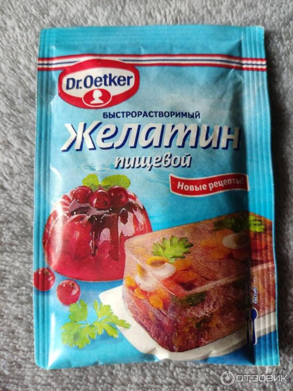 Желатин быстрорастворимый говяжий Dr. Oetker фото