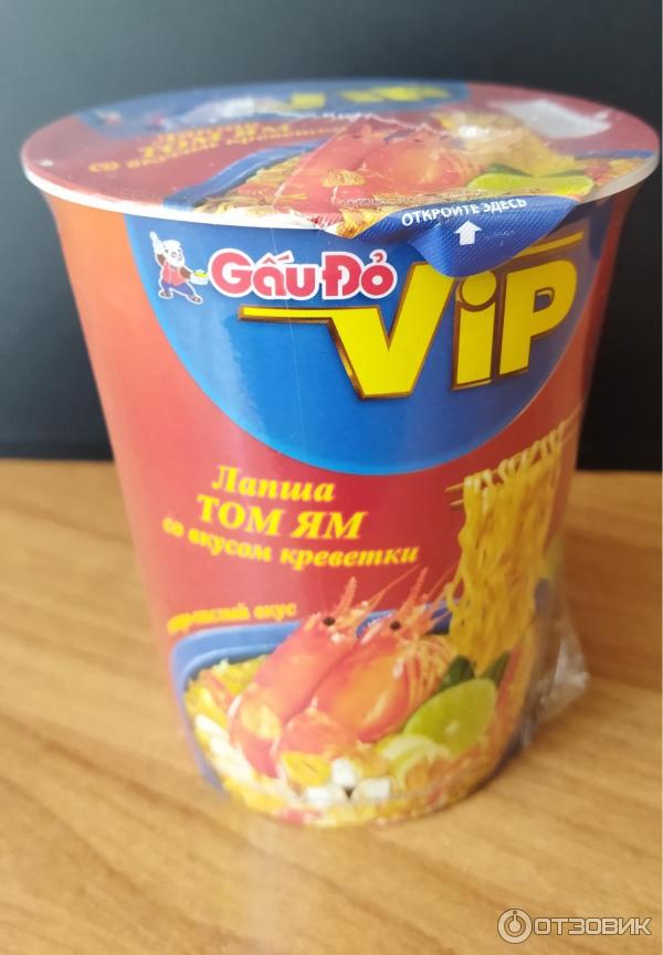 Отзыв о Лапша быстрого приготовления GauDo Vip Tom Yam | Непривычный ...