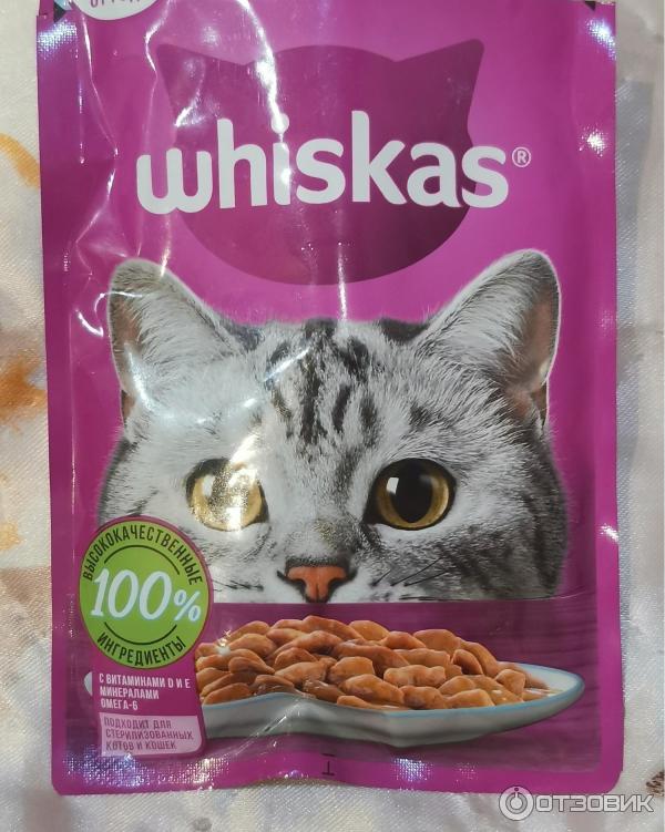 Отзыв о Корм для кошек Марс Whiskas форель и лосось рагу | Не совсем ...