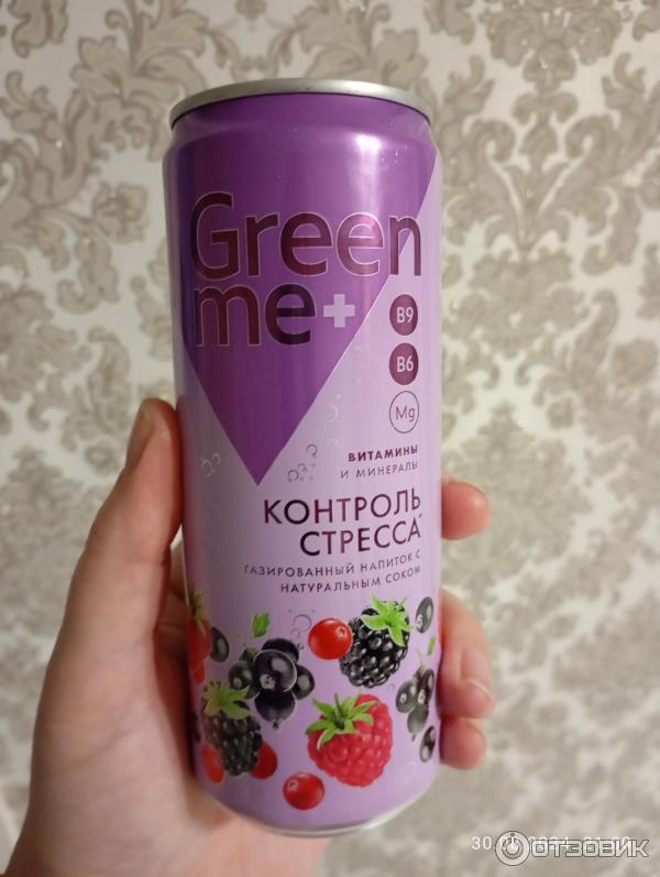 Отзыв о Газированный напиток GreenMe Plus Stress Control Ягодый микс ...