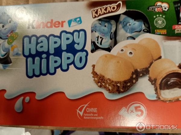 Вафли Ferrero Kinder Happy Hippo фото