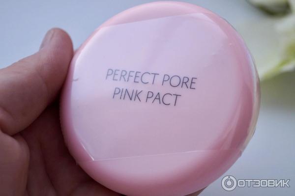 Пудра The Saem perfect pore pink pact фото