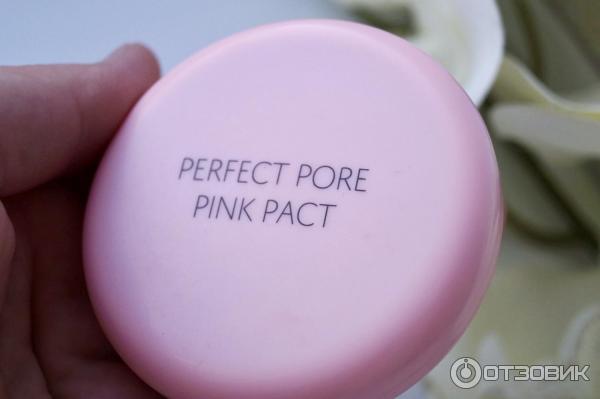 Пудра The Saem perfect pore pink pact фото