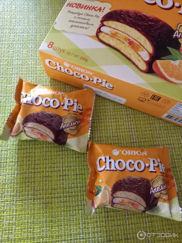 Пирожное Orion Choco Pie Апельсин фото