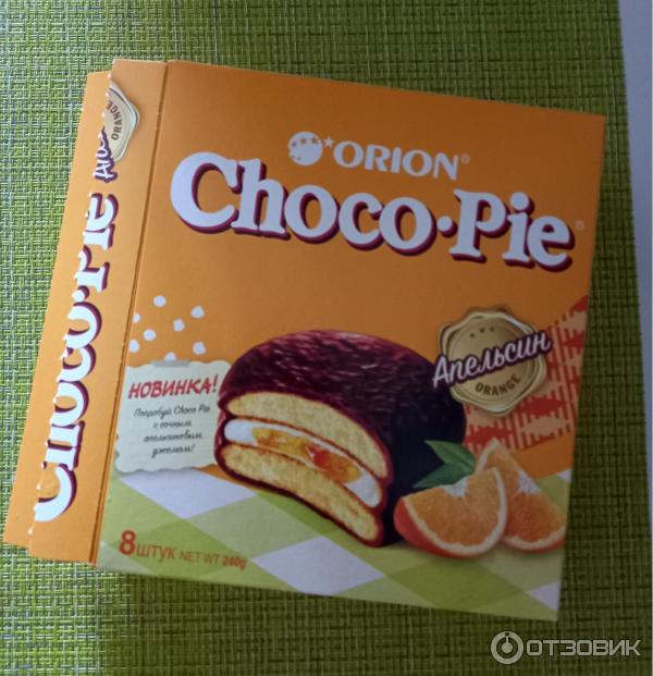 Пирожное Orion Choco Pie Апельсин фото