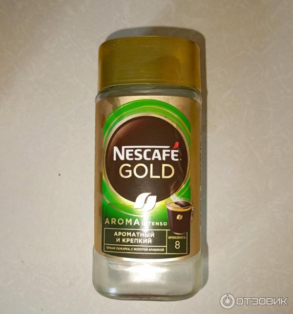 Кофе растворимый сублимированный Nescafe Gold Aroma Intenso фото