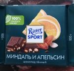 Шоколад темный Ritter Sport "Миндаль и апельсин" фото