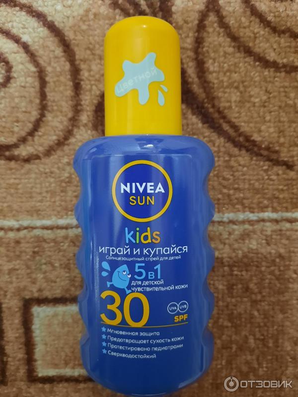 Солнцезащитный спрей для детей Nivea Sun Kids SPF 30 фото