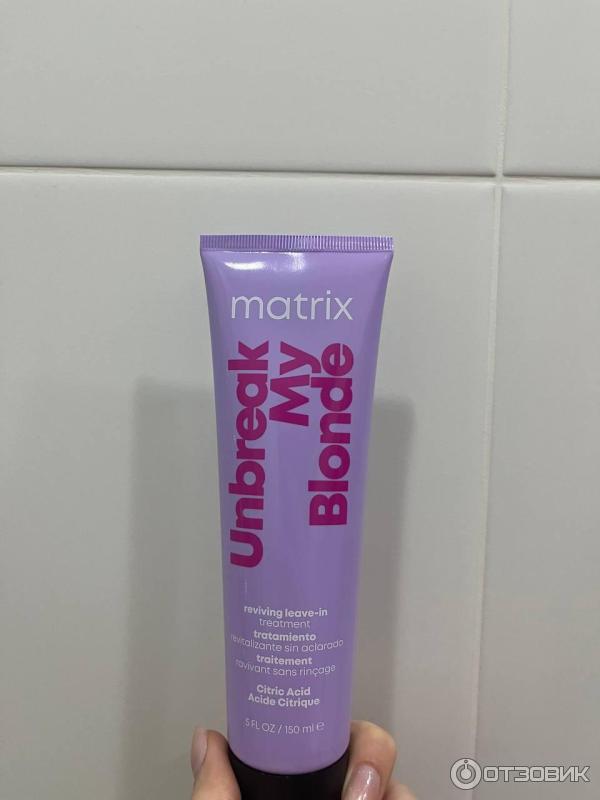 Несмываемый уход Matrix unbreak my blonde фото