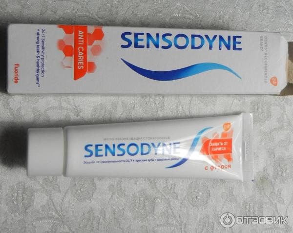 Зубная паста для чувствительных зубов Sensodyne c фтором фото