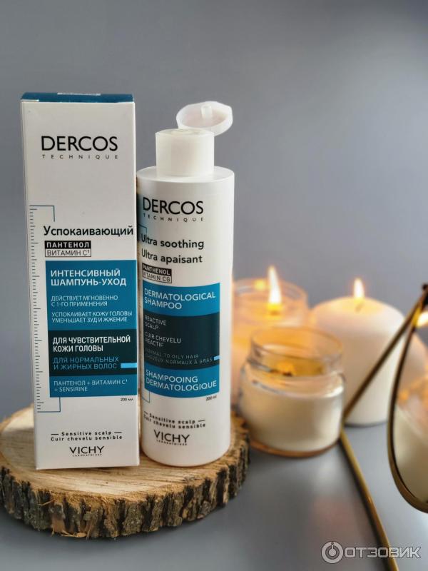 Шампунь Vichy Dercos успокаивающий для чувствительной кожи головы фото