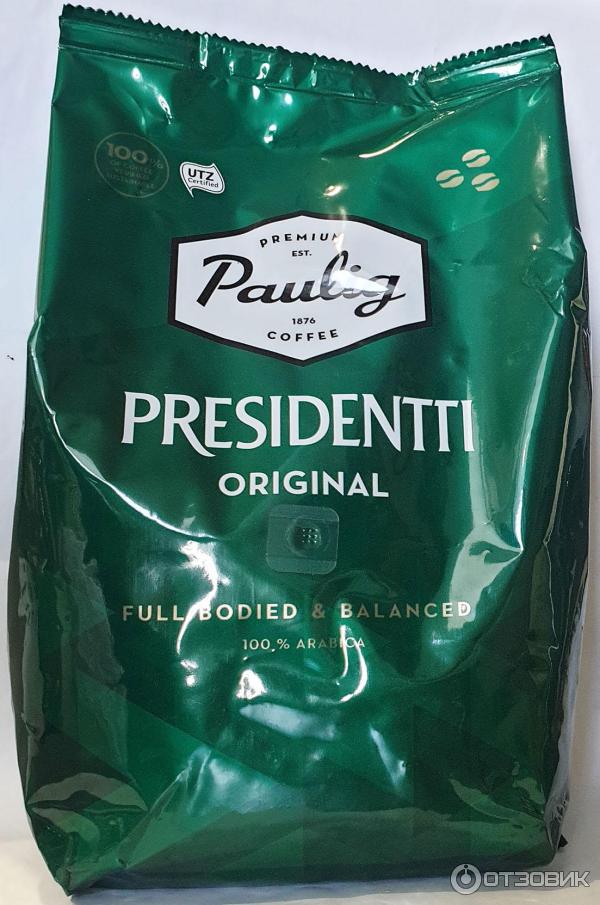 Кофе в зернах Paulig Presidentti Original фото