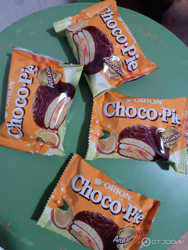 Пирожное Orion Choco Pie Апельсин фото