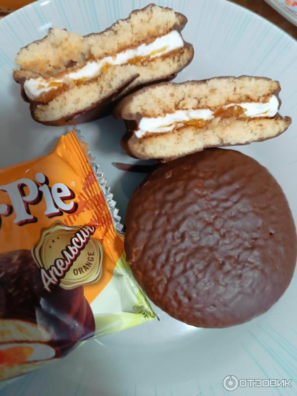 Пирожное Orion Choco Pie Апельсин фото